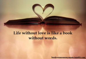 life without love book without words typo quote book love