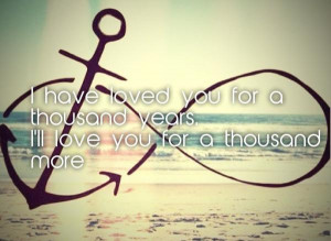 , always, anchor, beach, christina perri, couple, forever, infinity ...