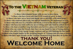 Vietnam Vets ~ Thank you!