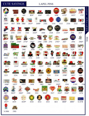 Cute Sayings Stock Lapel Pins