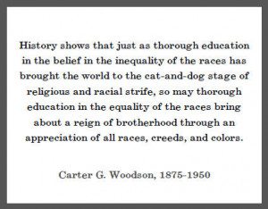 Carter G. Woodson Quote on Education
