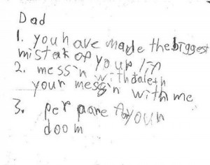 11 kids who put their dastardly plans in writing