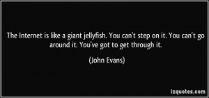 The Internet is like a giant jellyfish. You can't step on it. You can ...