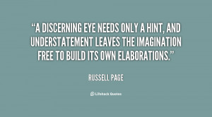 discerning eye needs only a hint, and understatement leaves the ...