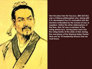 Han Fei, also Han Fei Zi, Han Feitzu and Han Fei Tzu