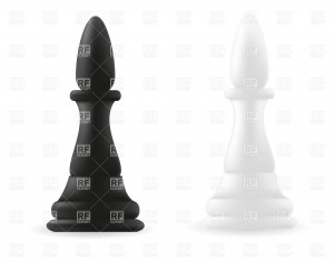 Bishop Chess Piece Black...