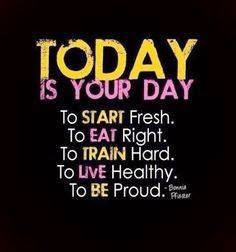 Great Healthy Living Quote #76-- Today is Your Day to Start Fresh!