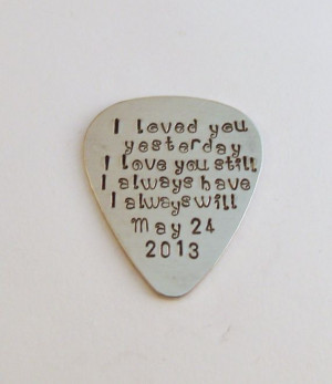 Love Quotes Guitar Pick,Wedding for Husband, Anniversary for Men ...