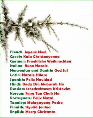 How to Say Merry Christmas in Different Languages