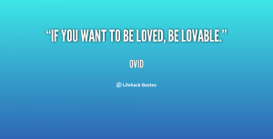 just want to be loved quot