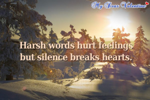 Sad-love-quotes-Harsh-words-hurt-feelings-but
