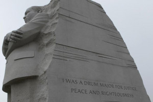 ... is seen on the Martin Luther King, Jr. Memorial in Washington. Reuters
