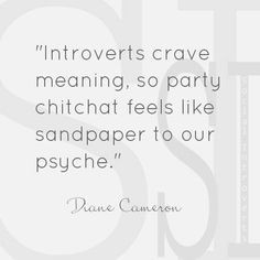 an introvert. People think I'm stuck up and mean when I just don't ...