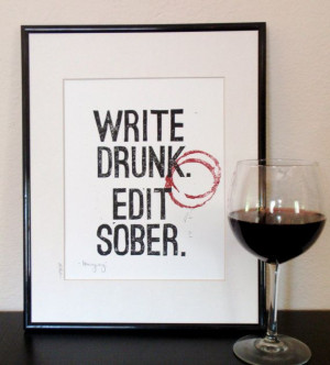 ... Quotes, Hemingway Quotes, Gifts Ideas, Prints Black, Inspiration Wine