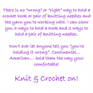 Knit & Crochet on!