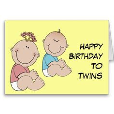 happy birthday to twins greeting cards more birthday card hbd card ...