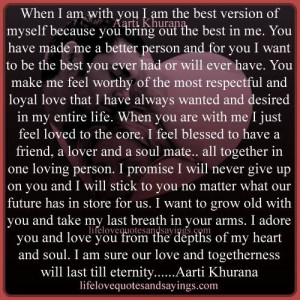 when i am with you i am the best version of myself because you bring ...