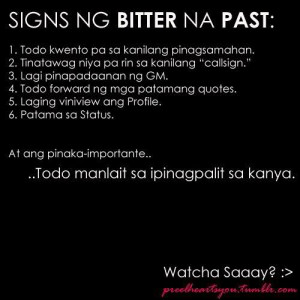 Bitter Ex Quotes Signs na bitter sa past