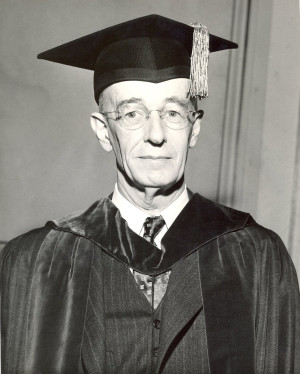 Vannevar Bush at the inauguration of Lee A. DuBridge as president of ...