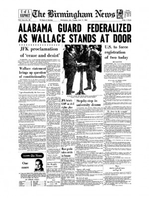 1963: Alabama Gov. George Wallace ended his blockade at the University ...