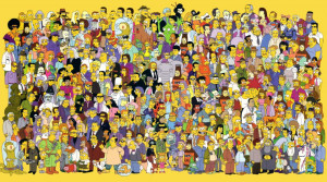 All characters from The Simpsons