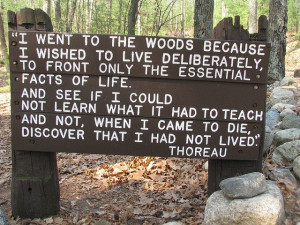 Walden Pond Concord MA Thoreau quote by jcsullivan24, via Flickr