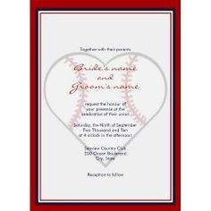Baseball wedding theme