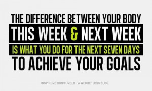 ... & Next Week Is What You Do For The Seven Days To Achieve Your Goals