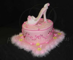 Birthday Cake With Shoe And Handbag