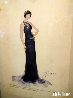 ... of Elizabeth Debicki’s ‘Jordan Baker’ in a black evening gown