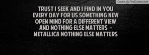 ... different viewand nothing else matters - metallica nothing else
