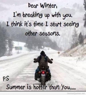 Dear winter quote summer is coming