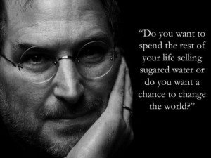 ... quotes from Steve Jobs and his 2005 Stanford Commencement Speech