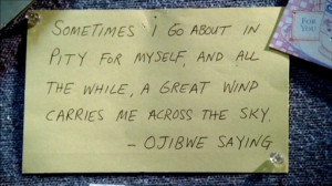 ... all the while a great wind carries me across the sky.