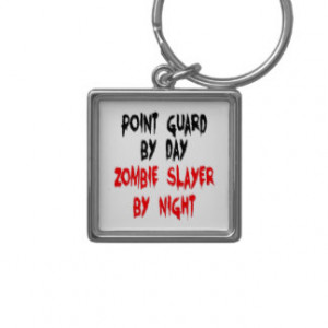 Zombie Slayer Point Guard Keychain