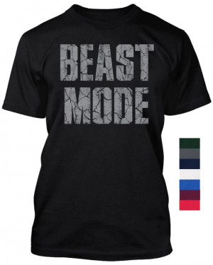 Beast Mode Gym Work Out Shirt Gear Work out Body Building Football ...