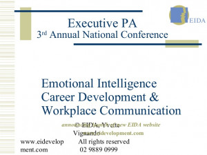Emotional Intelligence, Career Development & Workplace Communication