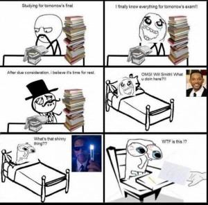 Day before final Exam