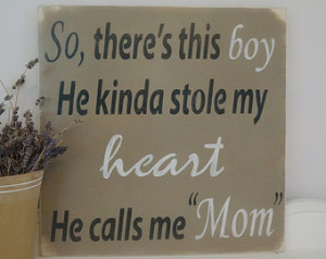 So There's This Boy, Wood Wall Art, Wood Sign, Nursery Art, Custom ...