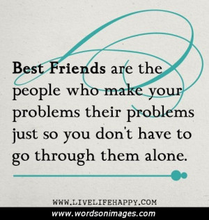 Friendship problem quotes