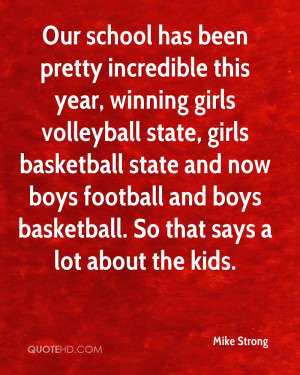 Our school has been pretty incredible this year, winning girls ...