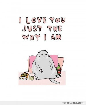 love you just the way i am