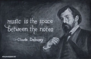 Famous Quotes Illustrated on Chalkboards – Music is the space ...