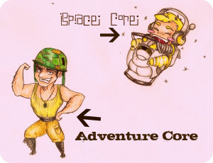 Space Core and Adventure Core by narutofan92