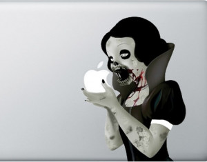 Zombie Snow White MacBook Sticker