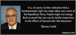 Barney Frank Quote