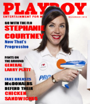 Flo on the cover of Playboy