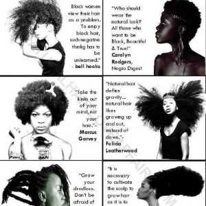 ... . Black is beautiful. My hair does not define me. I am not my hair
