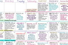 calendar for January 2015! Weekly themes, daily bible verses, daily ...