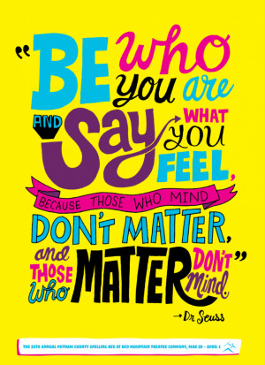 Dr Seuss quote, on a poster design by http://chrispiascik.com